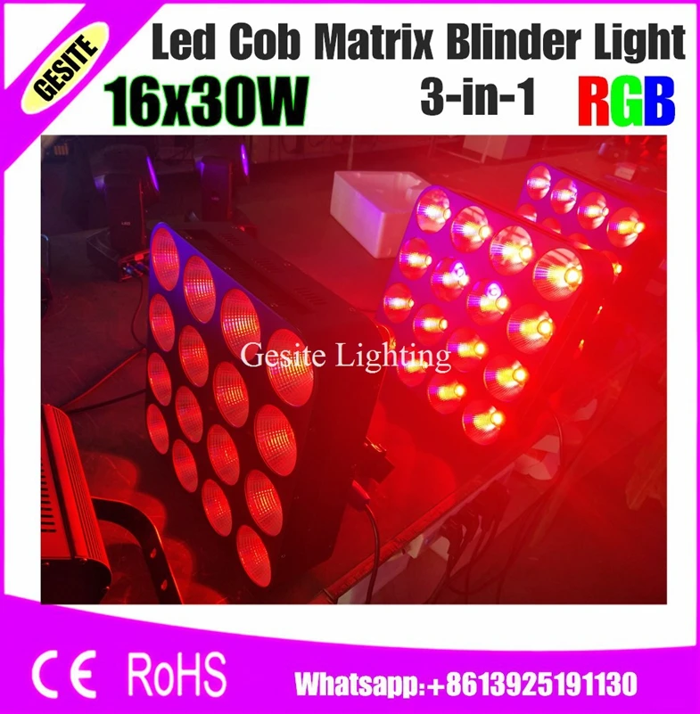 2pcs/lot 16 Heads LED Pixel Blinder Slim 3in1 Matrix night club disco dj lights