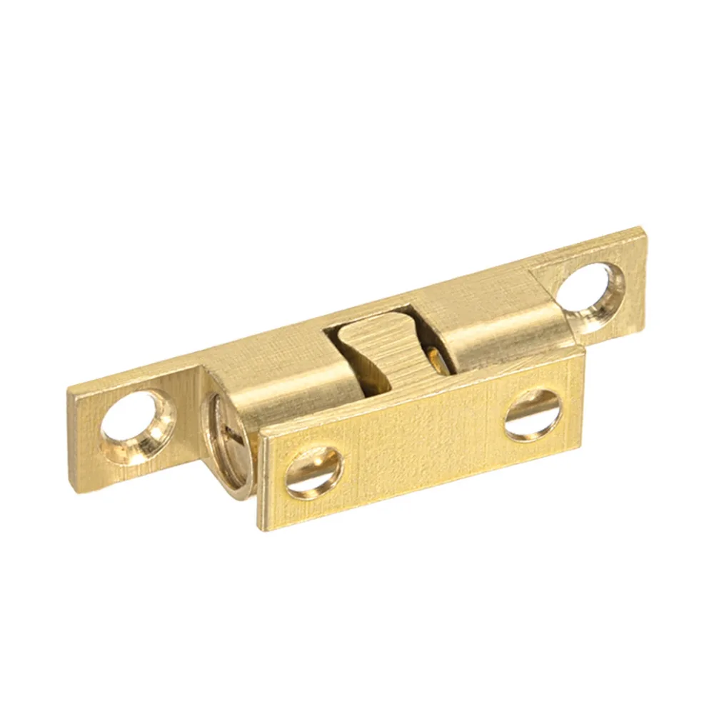 Uxcell Kastdeur Kast Messing Double Ball Catch Spanning Klink 35mm 42mm Lengte Gold Tone Meubelen Deur vangt 5 pcs