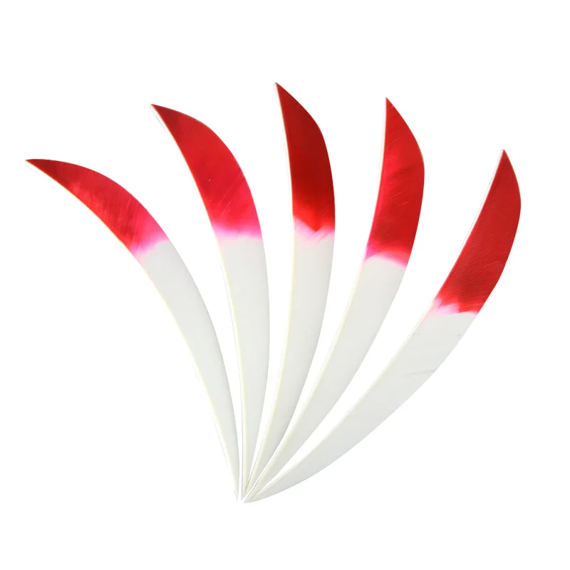 50/100pcs 5inch Archery Turkey Feathers Fletching Arrow Feathers Wooden Bamboo Carbon Arrow Shaft Shooting Hunting Accessories