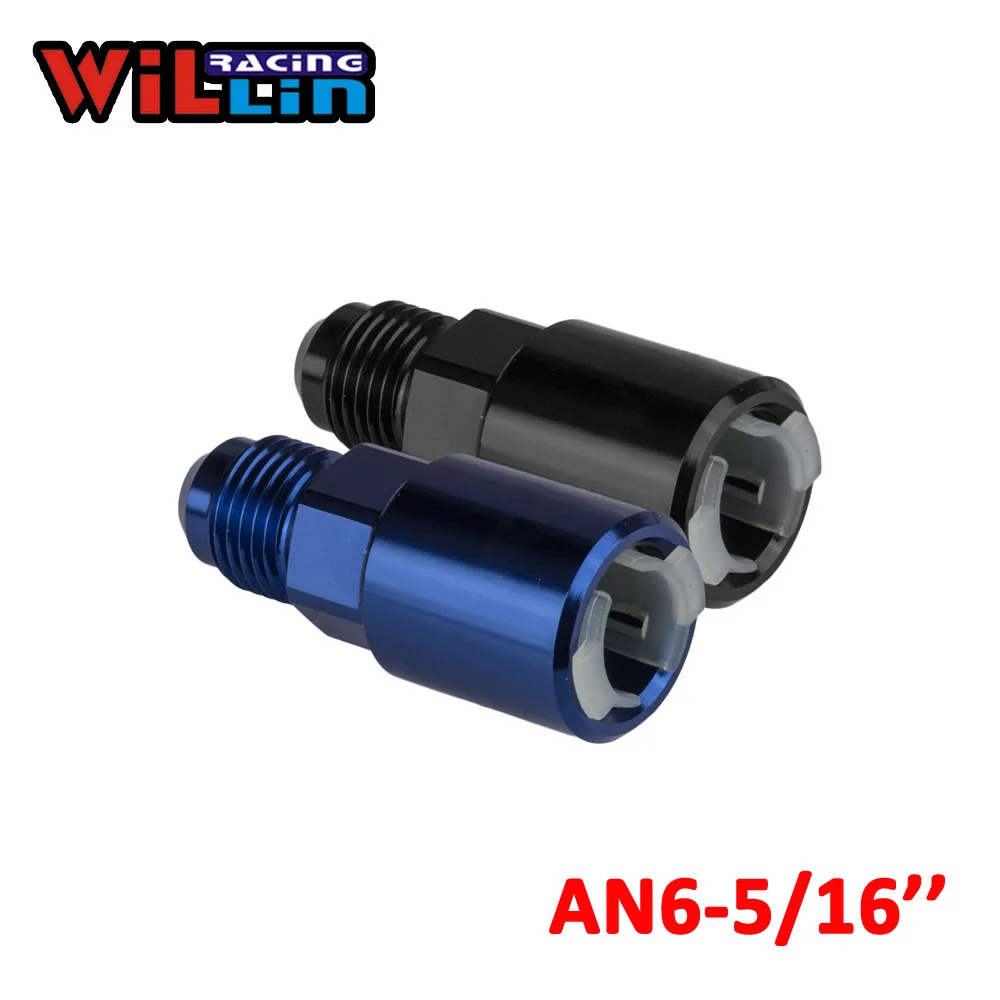 Willin-conector de conexión rápida AN6 a hembra de aluminio, conexión rápida AN6 a 5/16 pulgadas, Conector de conexión EFI hembra Push-On, adaptador AN6 EFI
