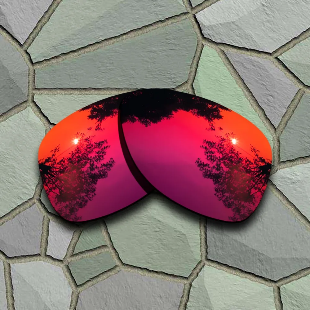 Sky Blue&Violet Red Sunglasses Polarized Replacement Lenses for Oakley Dispatch 2