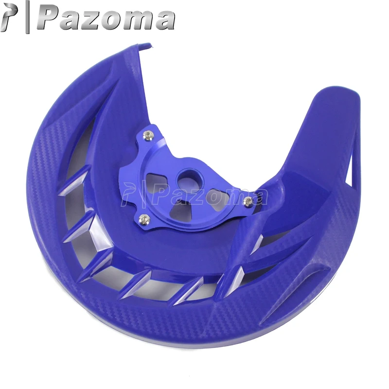 Pazoma Motorbike Blue Front Brake Disc Guard Protector Cover For Yamaha YZ250F YZ250FX YZ450F YZ450FX 2014-2018