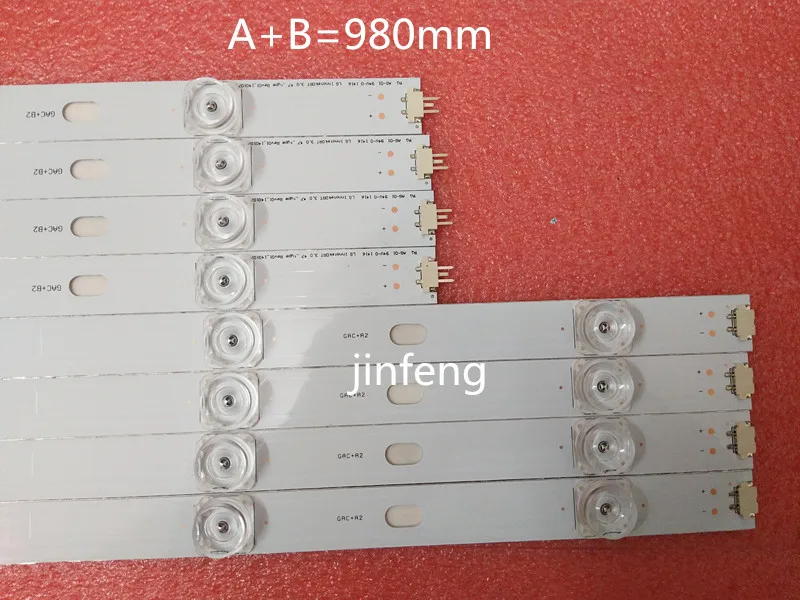 

Светодиодная лента 98 см для подсветки телевизора LG 47 дюймов innotek DRT 3,0 47 дюймов 47LB6300 47GB6500 47LB652V 47lb650v LC470DUH 47LB5610