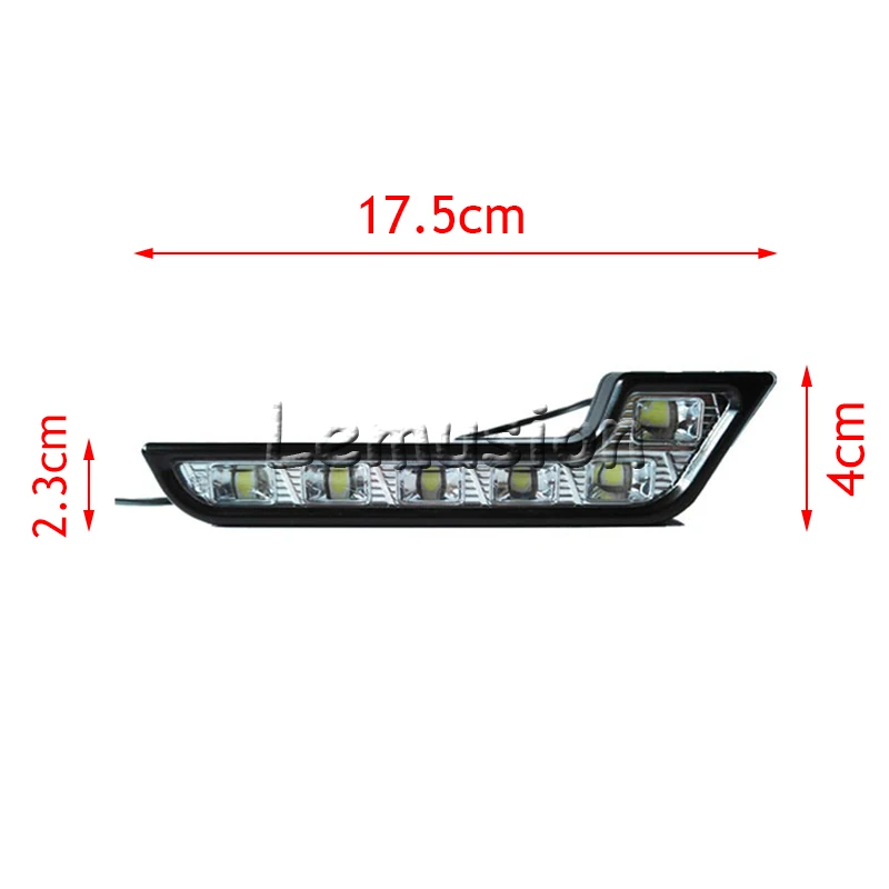 LENTAI 1 zestaw samochodowa lampa LED DRL światła 12V L stylizacja lampa przeciwmgielna dla Volkswagen polo golf 4 5 6 VW Passat B5 B6 B7 Touran Skoda Octavia A7