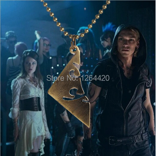 Euro-American Movie Jewelry The Mortal Instruments:City of Bones Personality Necklace Alloy Chain Necklace For Lovers 20sets/lot