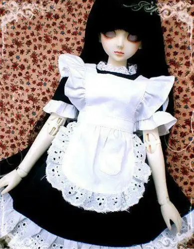 [wamami] 220# Black Maid Dress/Apron/Suit For 1/3 SD AOD DZ BJD Dollfie