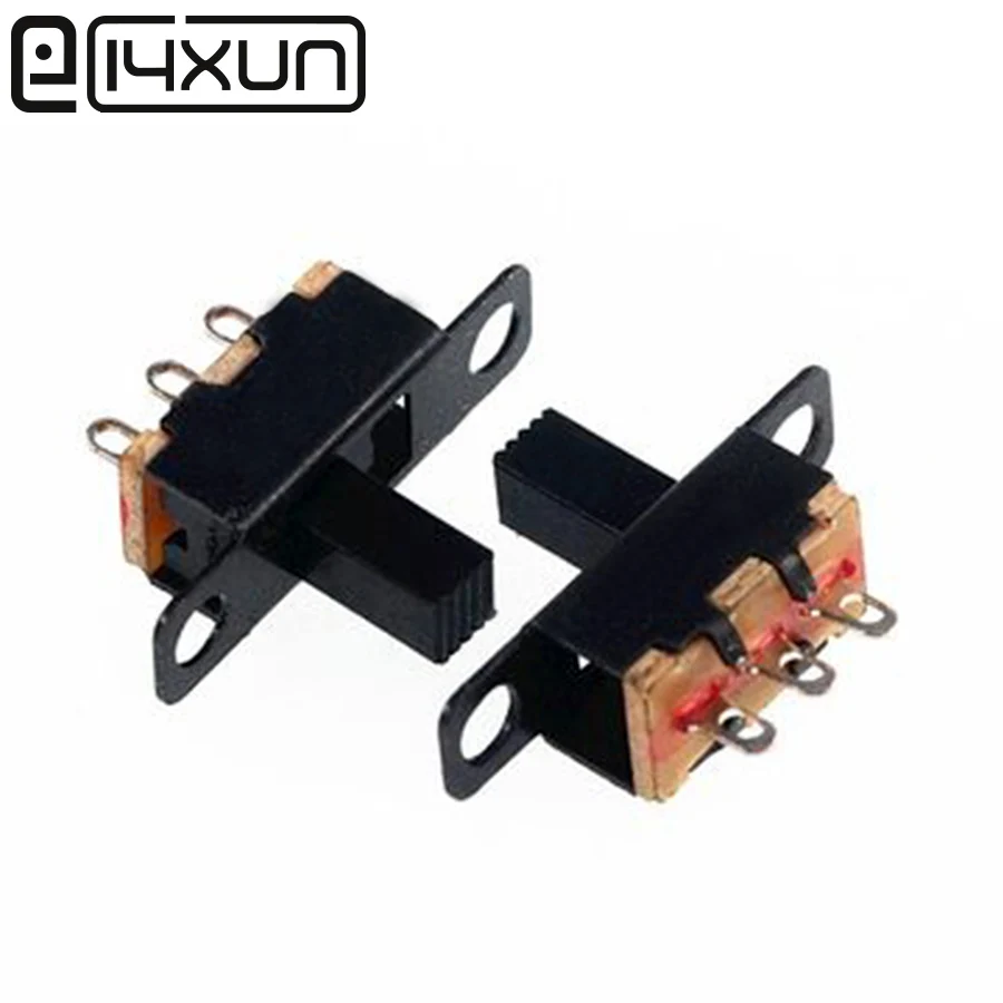 EClyxun 20PCS SS12F15 SS-12F15 on-off Toggle Switch 3PIN 1P2T Slide Switch Handle Length 4mm