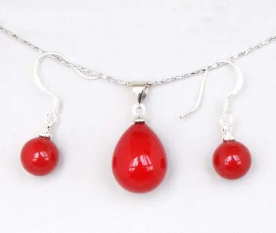 

Wholesale Sallei nanyang pearl 12 15mm sallei red pearl set gift 88 women gift s-jewelryLuxury Ms. girl Wedding