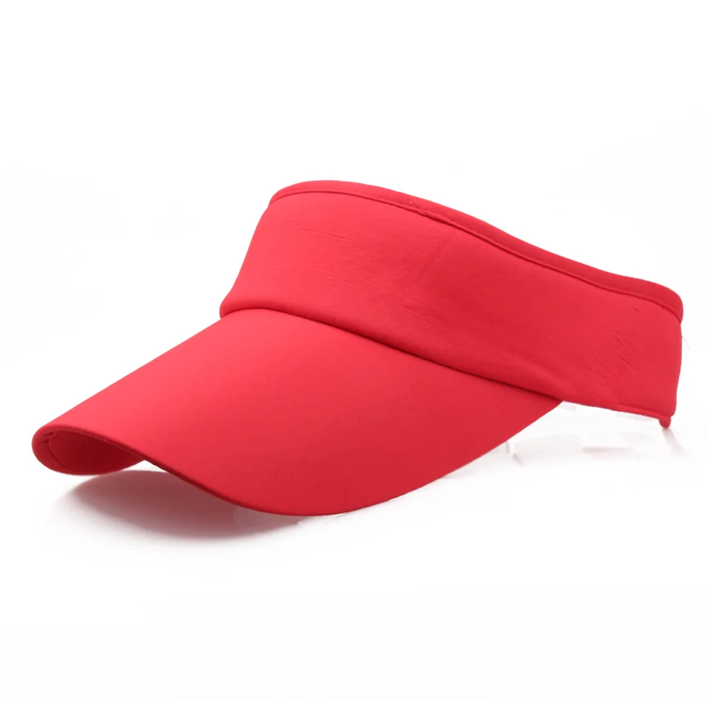 Hot Sale Men Women Summer Solid Visor Sun Plain Hat Casual Ajustable Empty top Unisex Sunscreen Cap Cool casquette Lowest Price