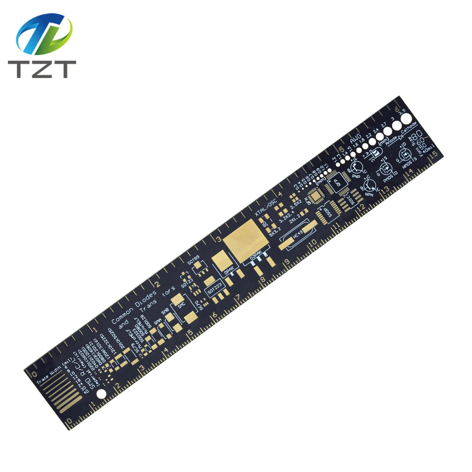 1/3PCS PCB Lineal 15cm Für Elektronische Ingenieure Für Geeks Makers Fans PCB Referenz Lineal PCB Verpackung Einheiten v2 - 6 – Detail 2