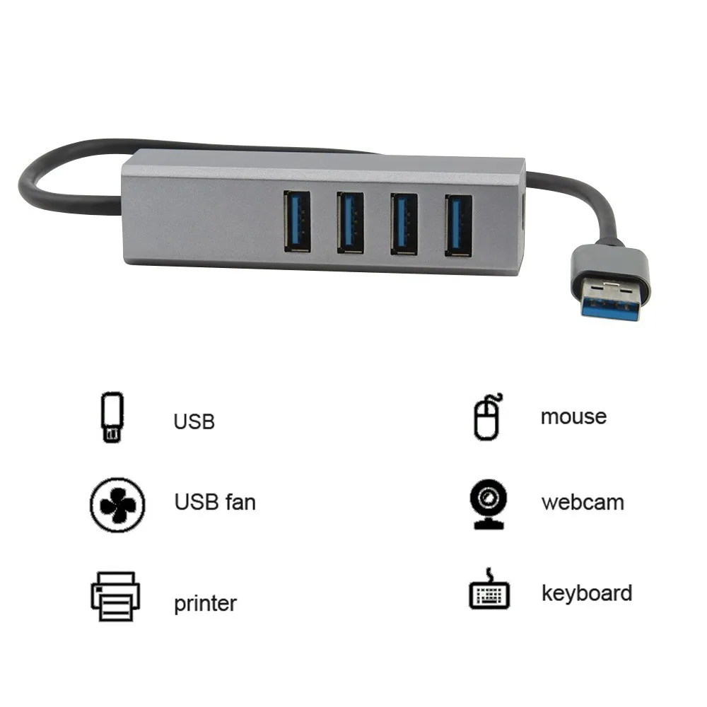 USB 3.0 Hub OTG Hub 4 Ports Micro USB Splitter Power Interface Multi USB3.0 Hubs Adapter For PC Huawei Mate 20 Pro P20 Pro
