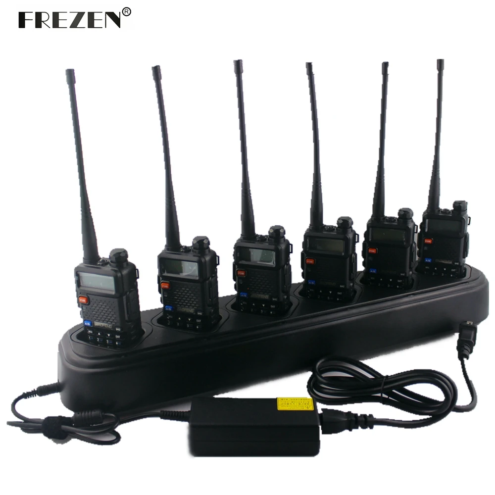 New Single-Row Six-Way Universal Rapid Charger for Baofeng UV-5R UV-5RA/B/C/D/E PLUS