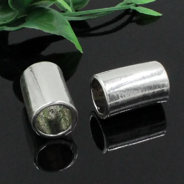 20pcs/lot Tibetan Silver Slider Round Tube,for Bracelet Necklace Cord  watch Chain Beads DIY Accessory 22x14mm fit:11mm K04610