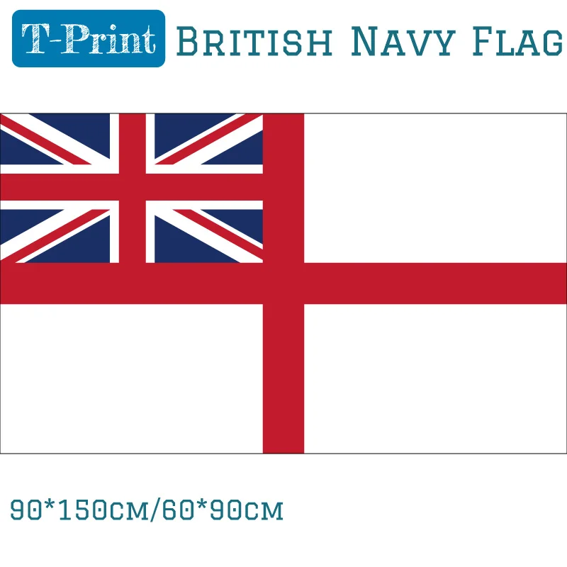 British Navy Warship Flag White Ensign Flag 150x90cm 60x90cm British Navy Polyester Activities