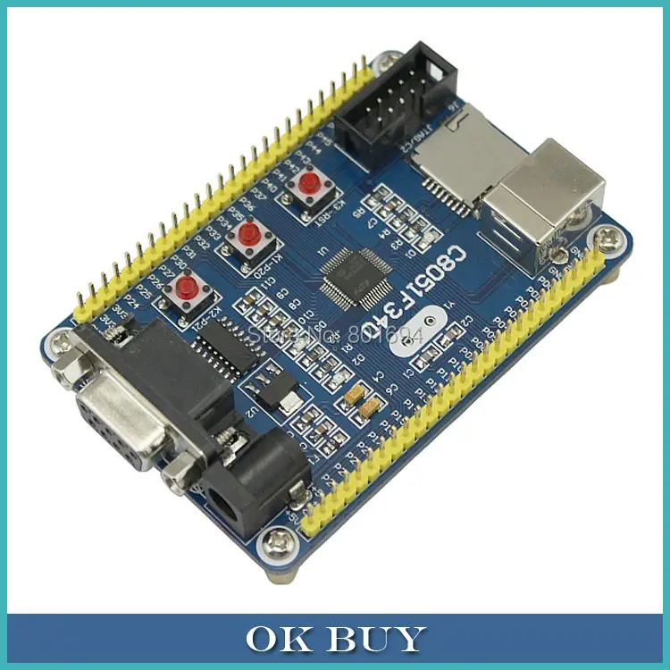 C8051F340 Development Board MicroController C8051F Mini System With USB Cable