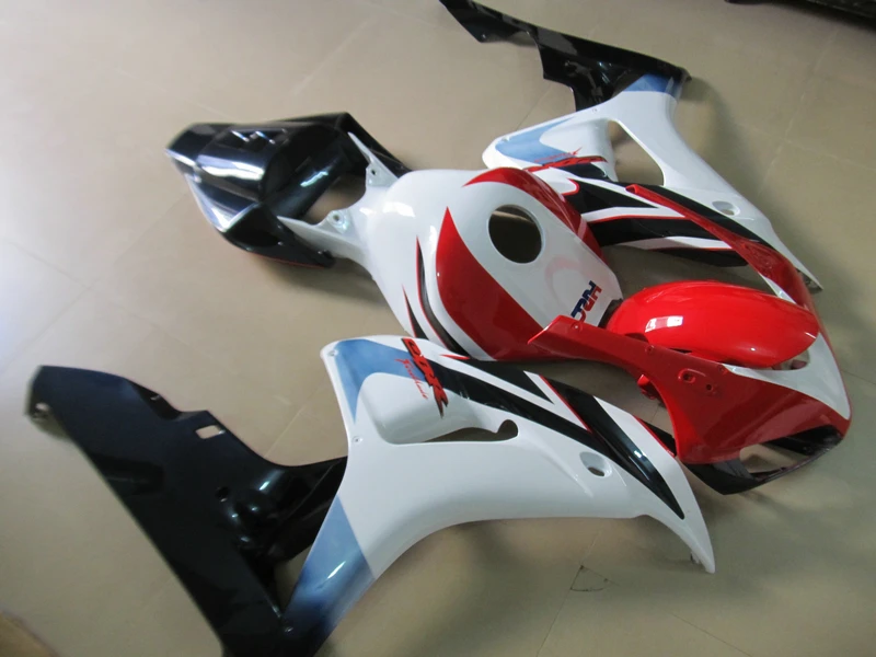 100% fit for Honda injection molding fairings CBR1000RR 2006 2007 red white black fairing kit CBR 1000RR 06 07 OT03