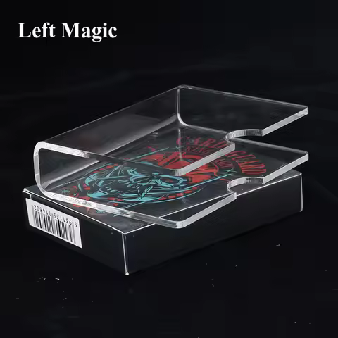 Transparency PVC Card Clips/Card Holder (3mm T) Magic Tricks Close Up Street Accessories Gimmick Props Deck Protect Clip