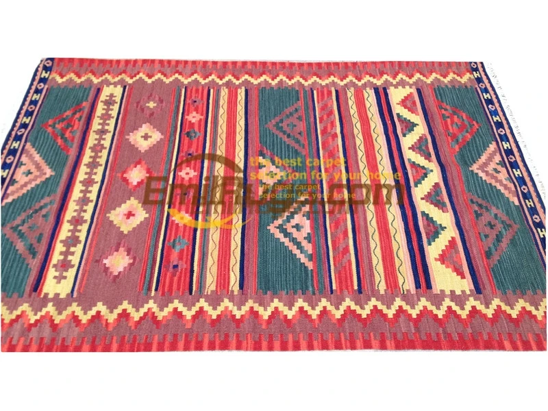 

Kilim Fabric Handmade Carpet Carpets For Living Room Square Rug Turkish Rug Wool Knitting Carpets