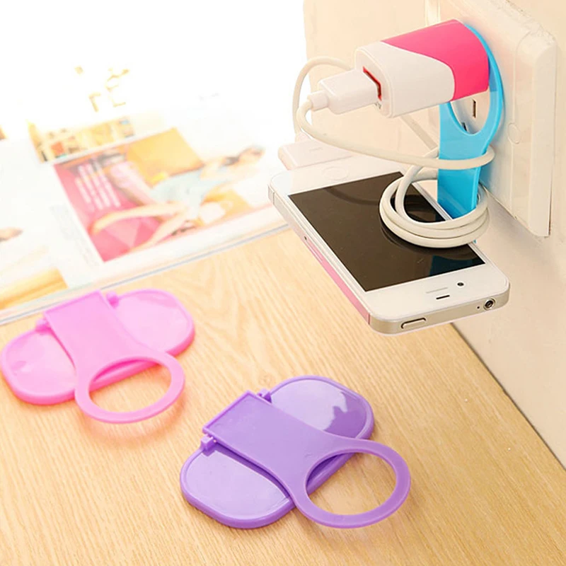 Mobile Phone Wall Charging Holder Hangs for Tablet Cellphone Mobile Phone MP3 MP4 Holder Random Delivery