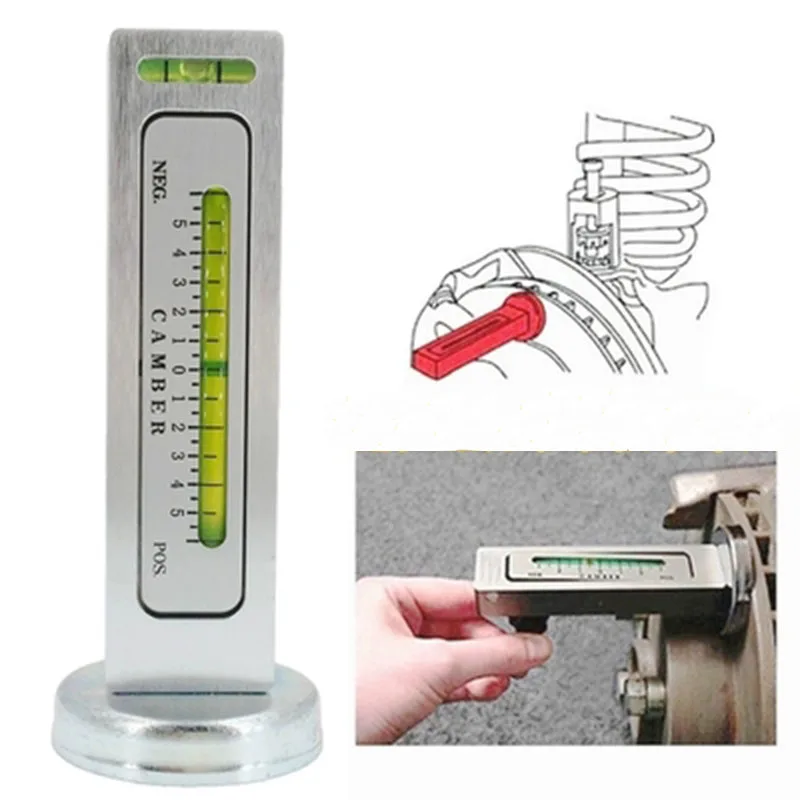 1pc Adjustable Magnetic Wheel alignment level magnetic level gauge ft camber adjustment tool magnet positioning tool