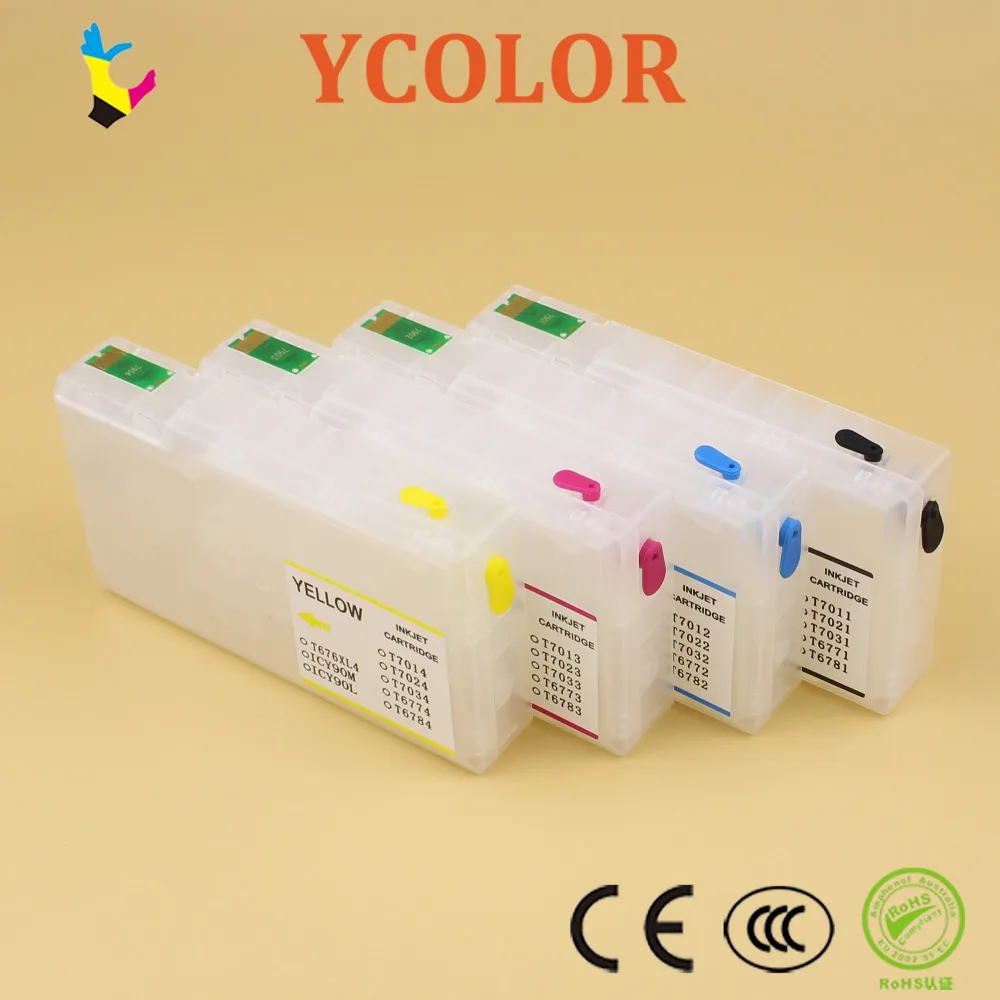 DGYCJLFP 90ml IC90 Empty refill cartridge with ARC permanent chip for Epson PX-B750F PX-B700 printer