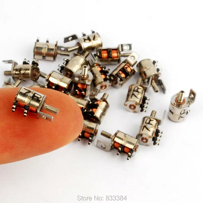 20pcs 1V-3VDC 0.05W 2 Phase 4 Wires Micro Stepper Motor for camera safety monitor etc