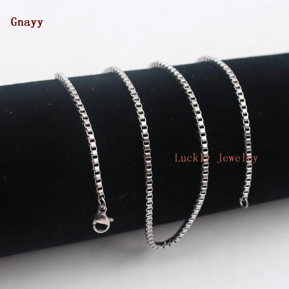 Lot A dozen of 12pcs wholesale 2mm/2.4mm/3mm  Box Chain Stainless steel Necklace  18''-32'' wholesale in bulk Jewelry