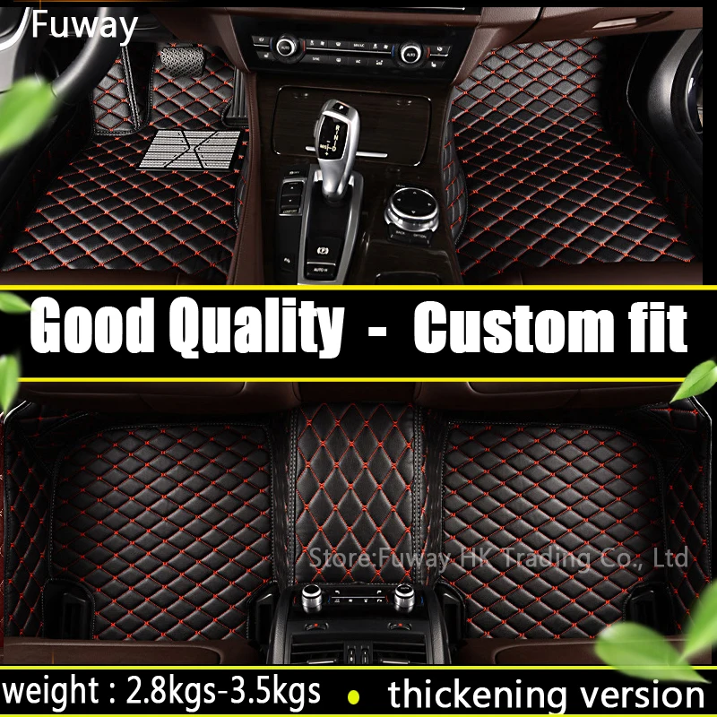 high strength pedal Custom fit car floor mats leather for Toyota corolla Reiz RAV4 Camry 3D car styling carpet liner waterproof