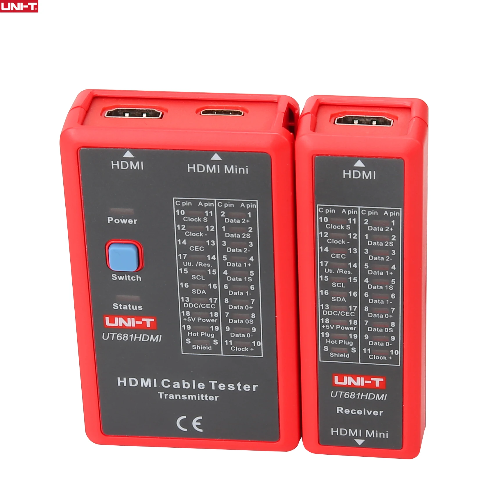 UNI-T UT681HDMI HDMI-Mini Cavo Tester di Rete Via Cavo Tracker Display A LED Manuale/Auto Power Off