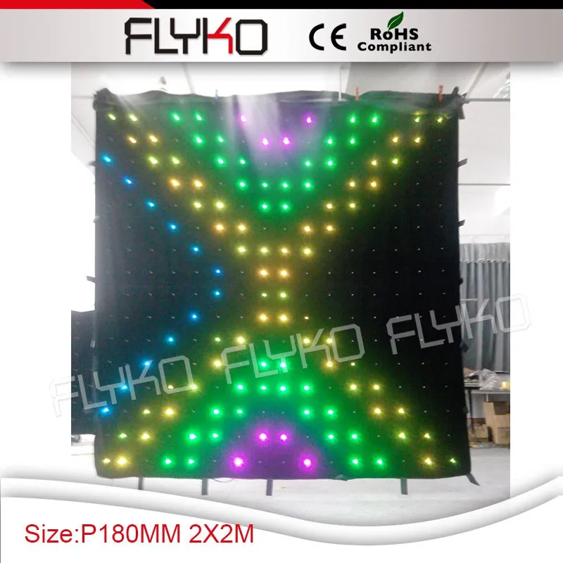 

Free shipping 2m*2m flexible led video curtain