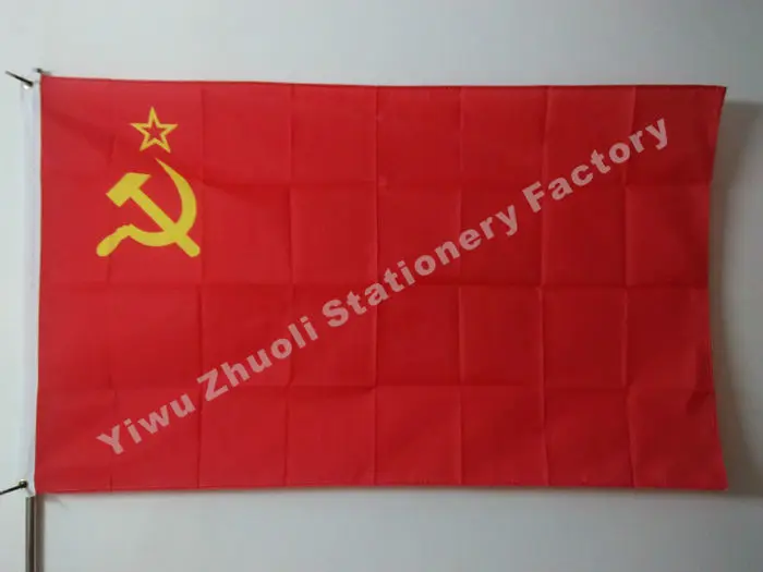 Soviet Union Flag 150X90cm (3x5FT) Free Shipping Union Of Soviet Socialist Republics USSR CCCP Russia Country Banner