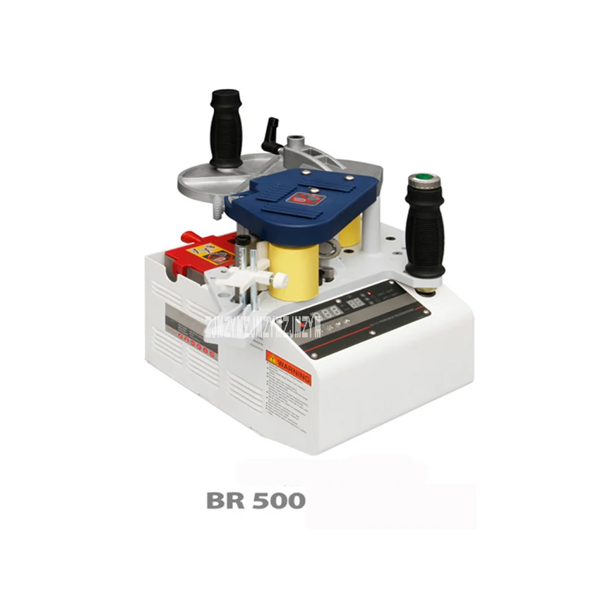 BR500 Portable Edge Banding Machine Hand-held Straight&Curved Edge Bander Small Woodworking Edge Banding Machine 110V/220V 855W