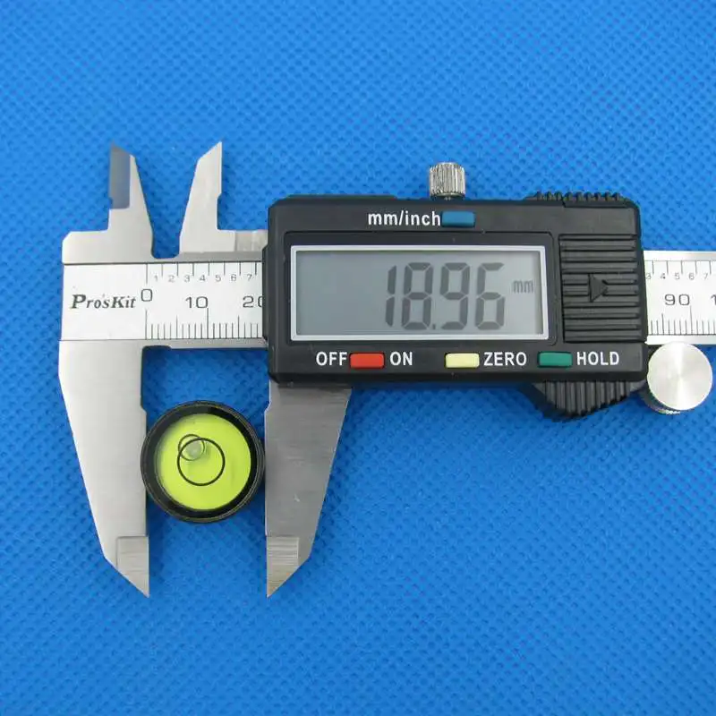 QASE Circular spirit level Round Level bubble vials Bullseye bubble level Accuracy 30\'/2mm Size 19*12mm