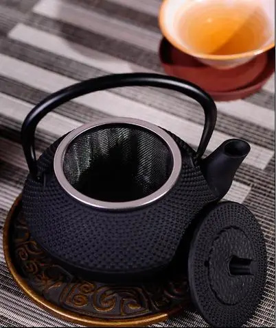 

0 Japanese style black color mini cast iron teapot capacity 300ml with stainless steel filter