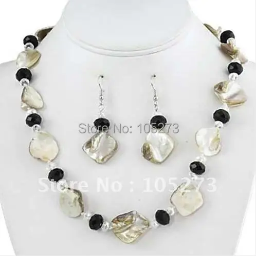 

Bright White color Chunky Summer Shell Necklace Set New Costume Jewelry Fashion Shell Jewelry Set Wholesale New Free Shipping