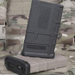 Power Bank Case for Hunting, External Backup Charger Station, Powerbank Box for Emersongear Pmac 20 Magzine 5.56x45 Style, DIY