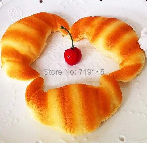 

Artificial PU fake cream french crescent crescent bread stick food Kitchen restaurant decorated DIY wedding festival props toy