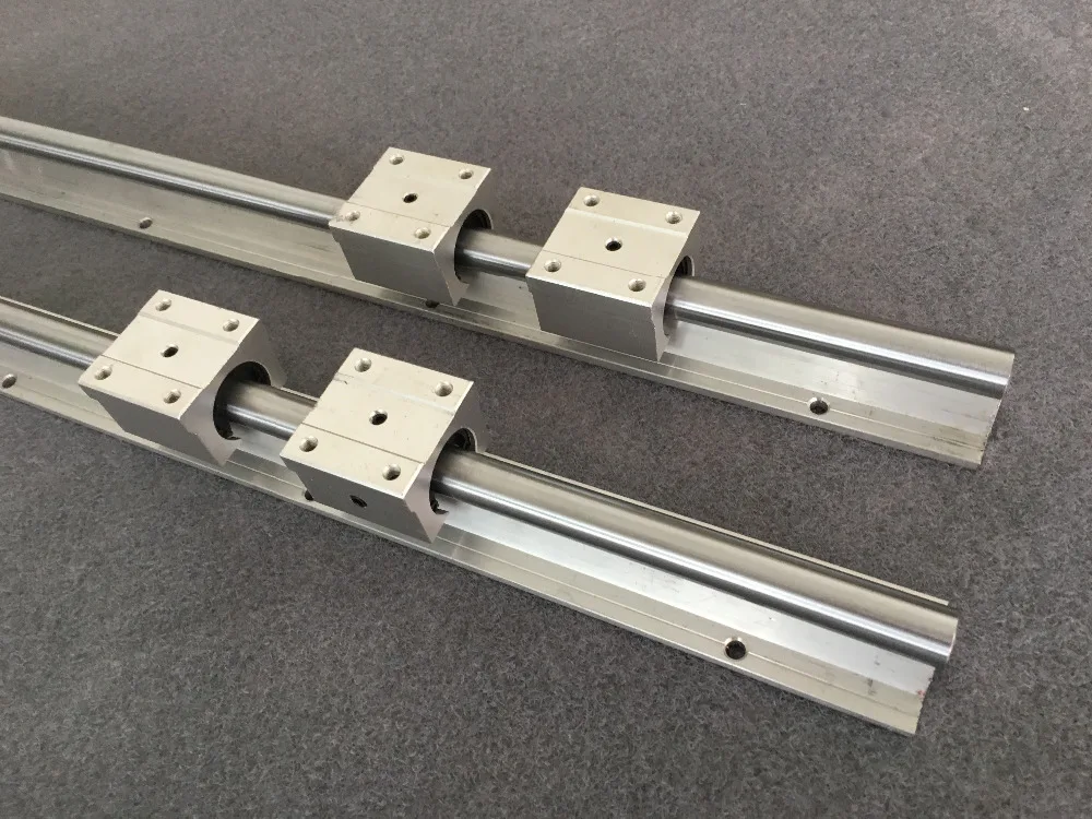 

2pcs SBR10 L= 1200mm linear bearing supported rails +8pcs SBR10UU block for cnc parts