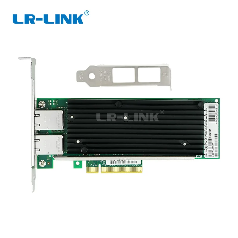 Imagem -03 - Lr-link 9802bt 10gb Pcie Placa de Rede Ethernet Servidor Adaptador Duplo-porto Nic Baseado em Intel X540-t2