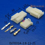 DJ7031A-2.8-11-21 DJ7031 2.8 11 21 3p storage battery electric connector and Pin wiring harness plug connectors 2.8 car plug