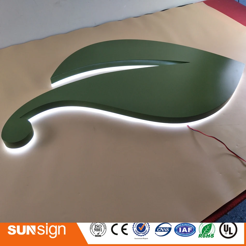 Factory Outlet Outdoor Reclame Backlit Rvs Led Brief Tekenen