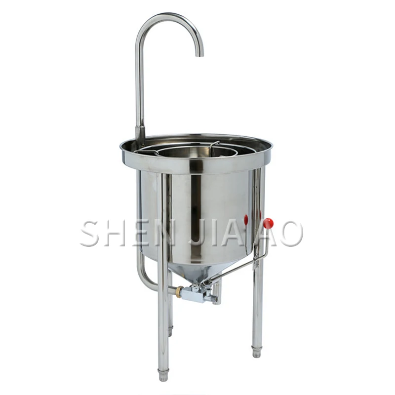 1PC 100KG Automatic Stainless Steel Rice Washing Machine Hydraulic Large Rice Machine Commercial Rice Washing Machine HT-6888