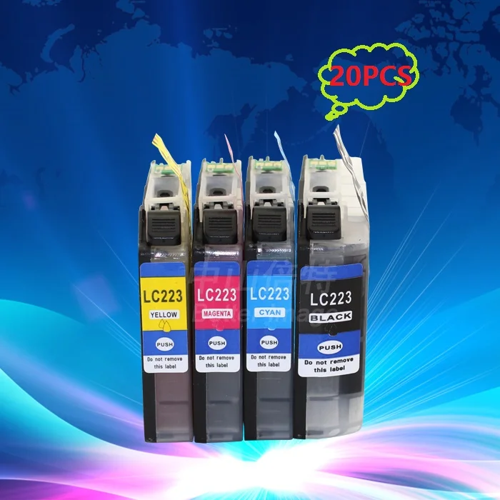 

INK WAY Wholesale, 5 sets of Replacement Ink Cartridge for LC223 Kite,lc223 non-oem ink