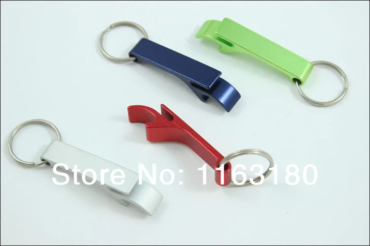 

300 pcs/ lot New promotion gift Metal aluminum alloy bottle opener keychains