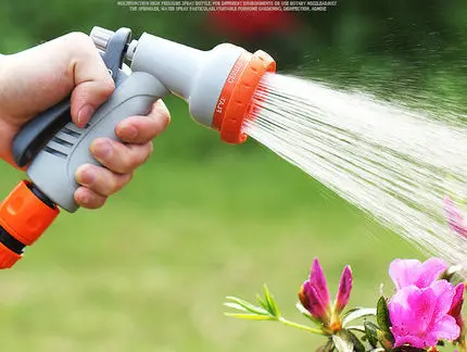 Gardening  watering garden sprinkler gun multi-function spray car wash shower gun hose set