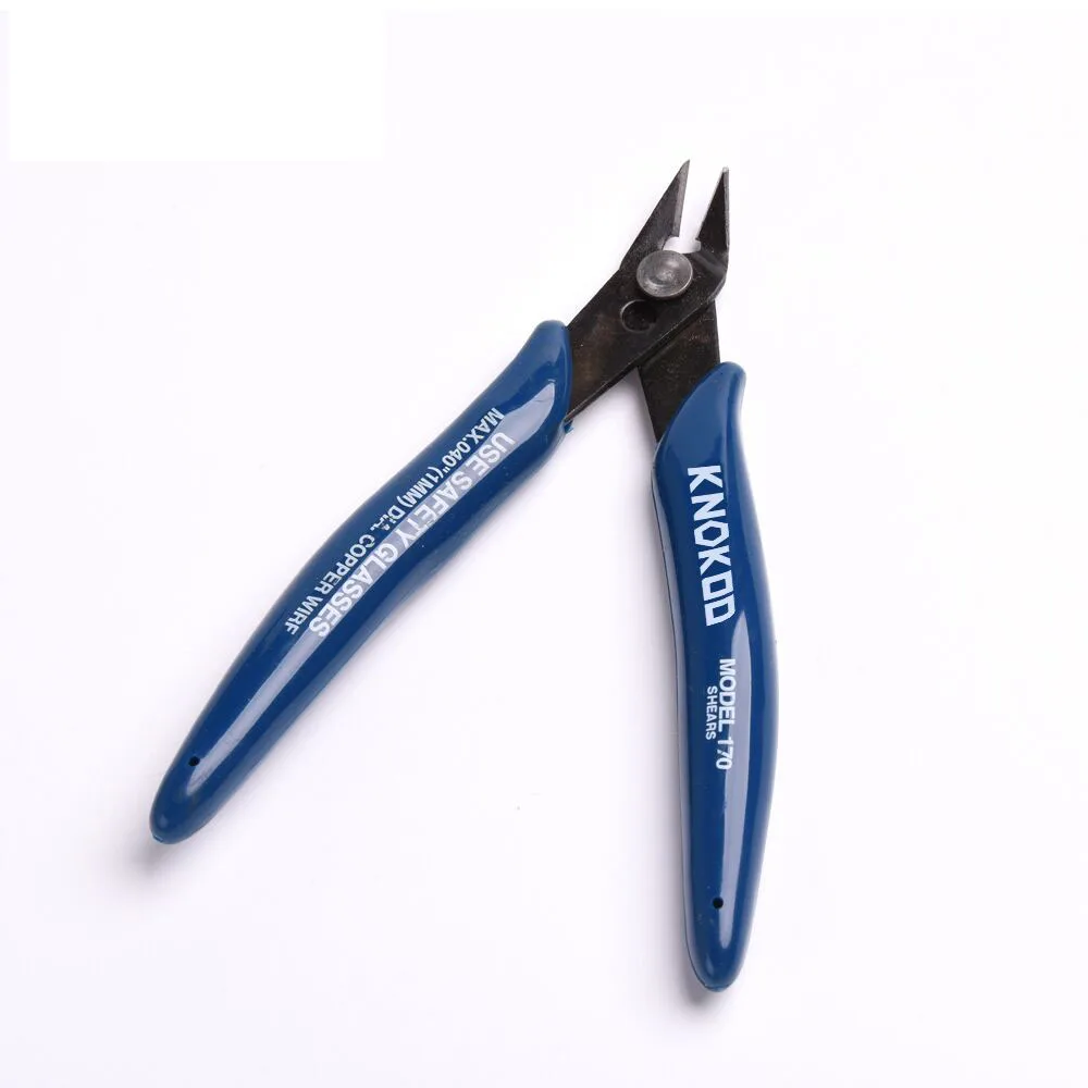 Alicate diagonal eletrônico 10 tamanhos 5*125mm, alicate diagonal para corte lateral, cortador de fio