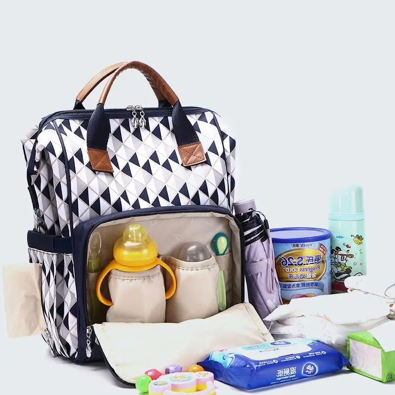 

Fashion Diaper Bag Mummy Bag Multi-function Large Capacity Shoulders Mother-to-child Bag Mother Out Package