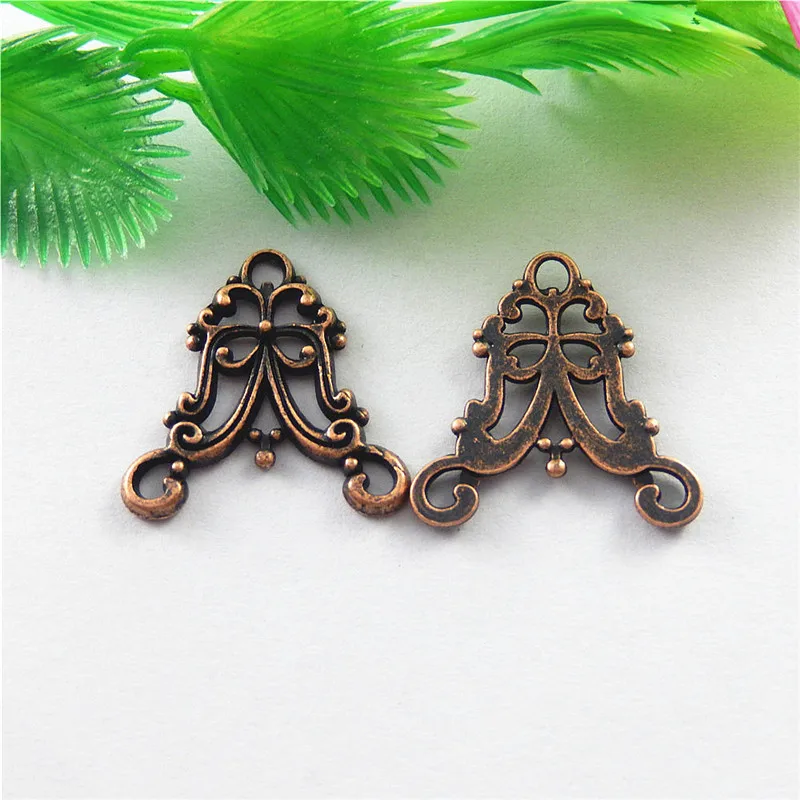 20pcs GraceAngie Antique Copper Irregular Creative Shaped Connector Pendant Charms Unisex Jewelry Accessories  Decor  20*20*2mm