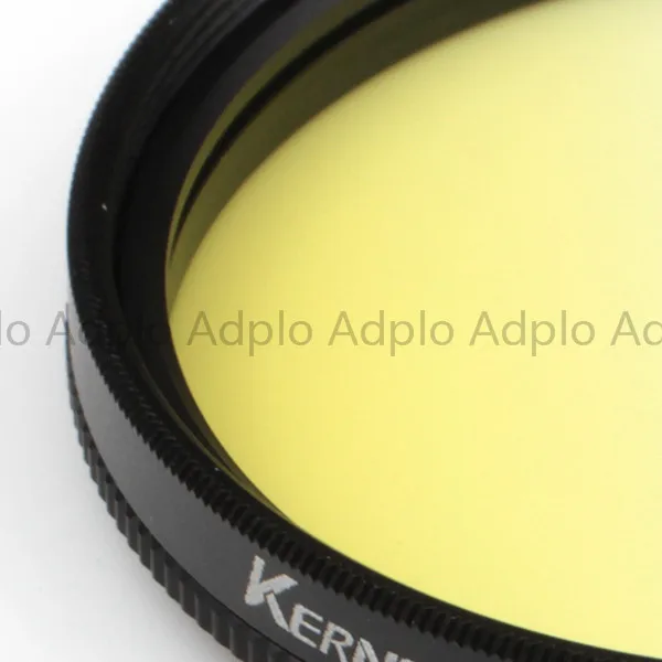 52 مللي متر/55 مللي متر/58 مللي متر // 62 مللي متر/72 مللي متر/77 مللي متر عدسات صفراء اللون تدريجية تصفية ملحقات الكاميرا