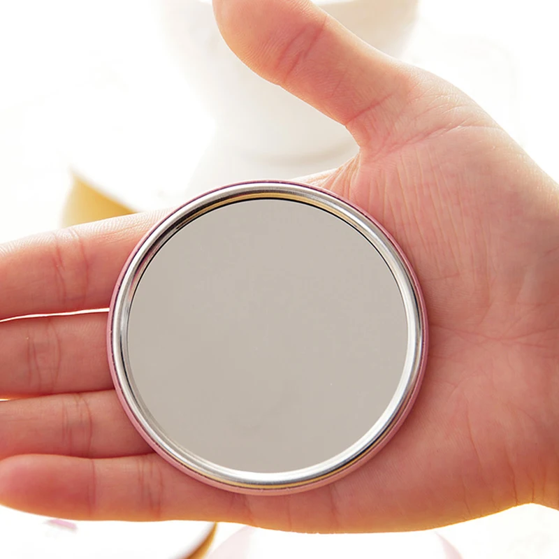 Colorful Pocket Cosmetic Decorative mirror Sweet Cartoon Portable Small Mirror Mini Makeup Mirror Gift 1pcs